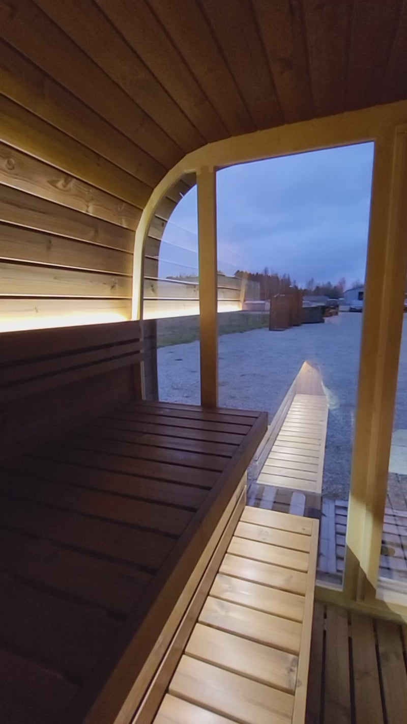 Load and play video in Gallery viewer, Lux Halo 6-8 Person Sauna
