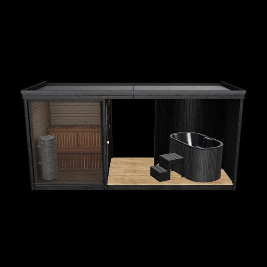 Lux Belvedere Air 4-6 Person | Heritage Sauna® Architectural Series
