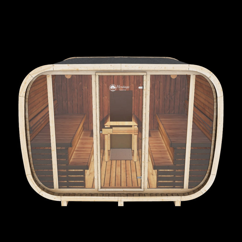 Load 3D model into Gallery viewer, Lux Halo 6-8 Person | Heritage Sauna®
