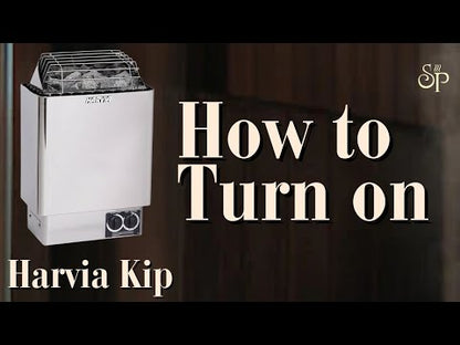 How to Turn on your Harvia Kip Series Sauna Heater